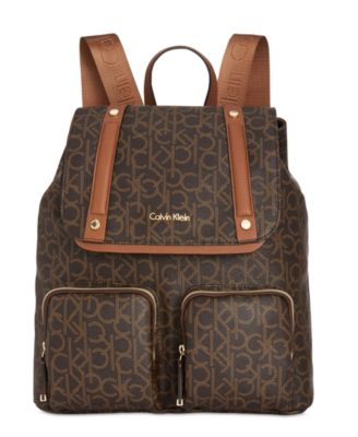 calvin klein brown backpack