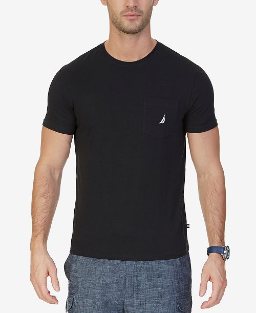 alfani Nautica Men's Classic-Fit Solid Crew Neck Pocket T-Shirt Men's Fashion & Accessories