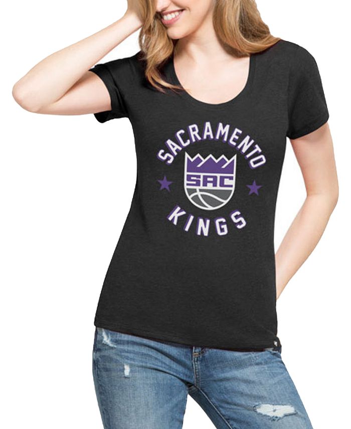 47 Brand Women's Sacramento Kings Club Script T-Shirt - Macy's