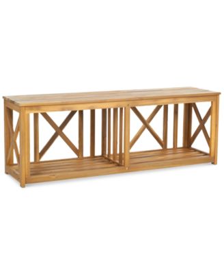 Safavieh - Allder Outdoor Bench, Quick Ship