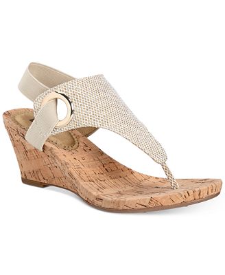 white mountain cork sandals