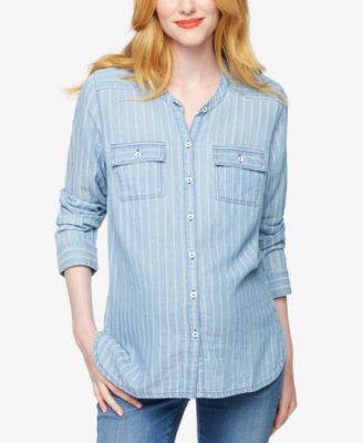 Splendid - Maternity Striped Button-Down Shirt