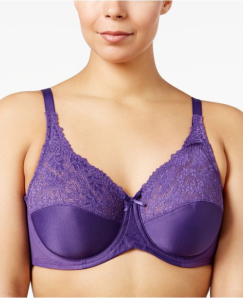 Lilyette Comfort Lace Underwire Minimizer Bra 428 & Reviews All Bras