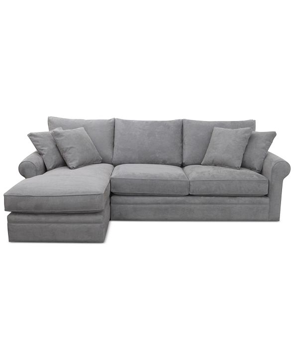 Furniture CLOSEOUT! Doss II 2-Pc. Fabric Chaise Sectional ...