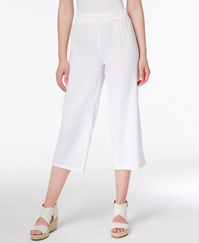 Eileen Fisher Organic Cotton Cropped Pants, Regular & Petite