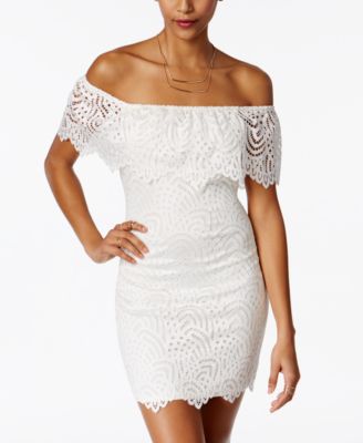 White Lace Dress Macy s Material Girl