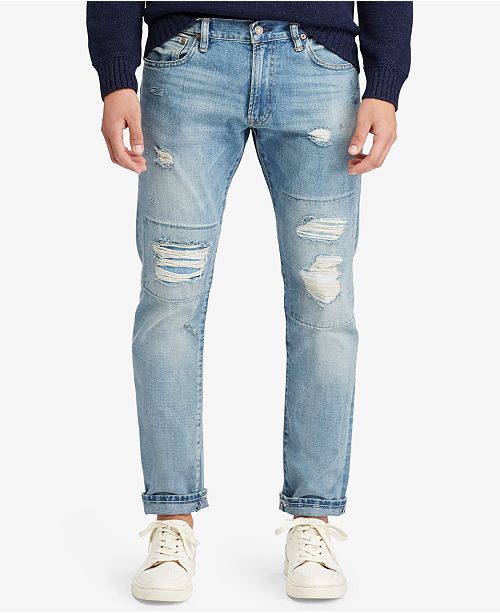 polo ralph lauren ripped jeans
