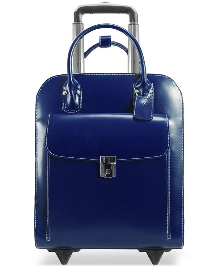 McKlein Uptown Leather Wheeled Laptop Briefcase Macy's