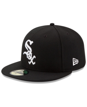Shop New Era Big Boys And Girls Chicago White Sox Authentic Collection 59fifty Fitted Cap In Black