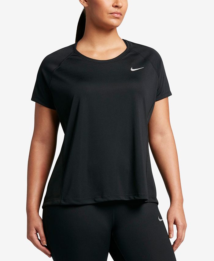 Nike Plus Size Dry Miler Top & Reviews - Tops - Plus Sizes - Macy's