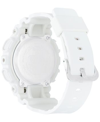 G-Shock - Women's S Series Analog-Digital White and Rose Gold-Tone Watch 46mm GMAS120MF-2A