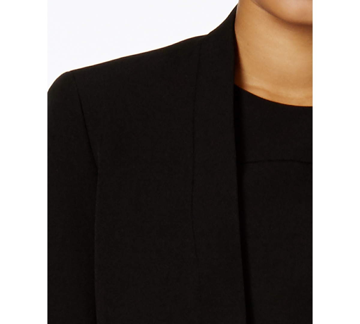 Anne Klein Missy Petite Executive Collection Shawl-collar Sleeveless Sheath Dress Suit, Created For Macy's