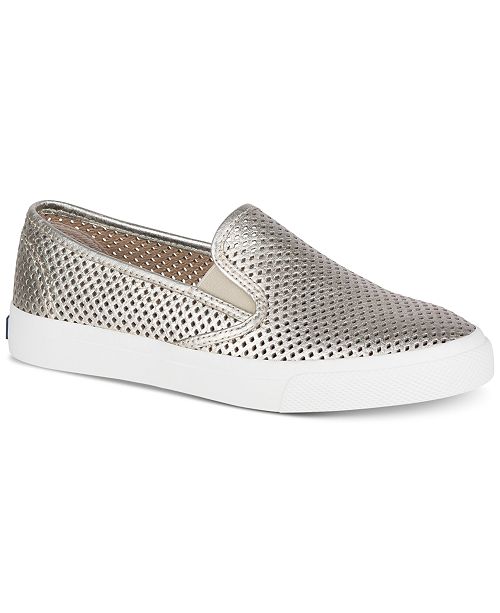 sperry slip on leather comfort sneakers