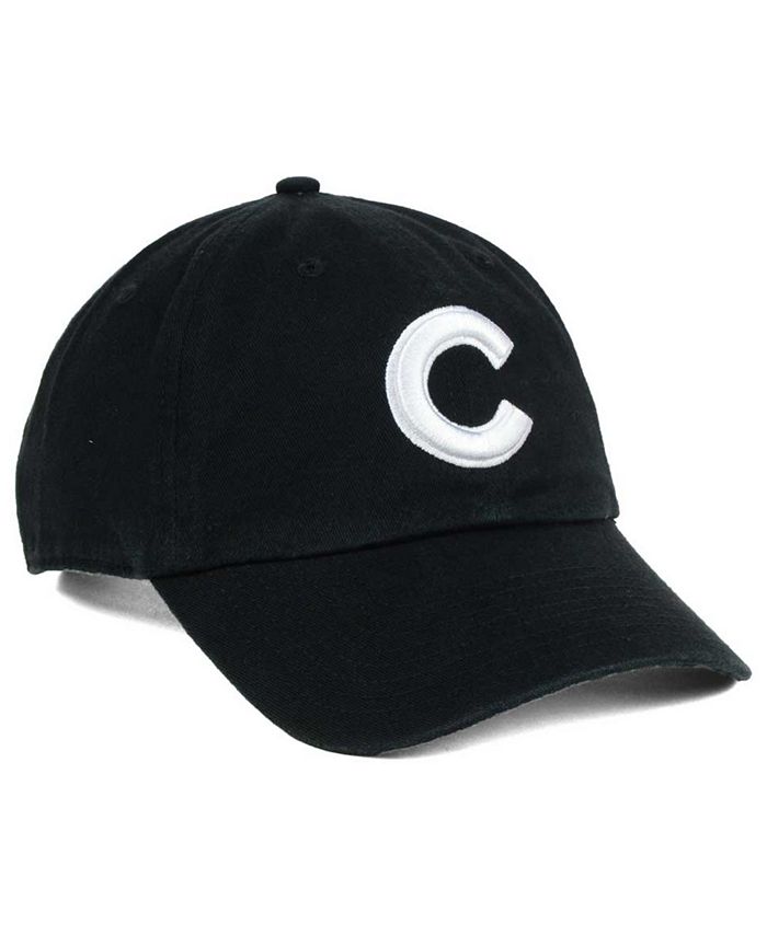 '47 Brand Chicago Cubs Black White Clean Up Cap & Reviews - Sports Fan ...