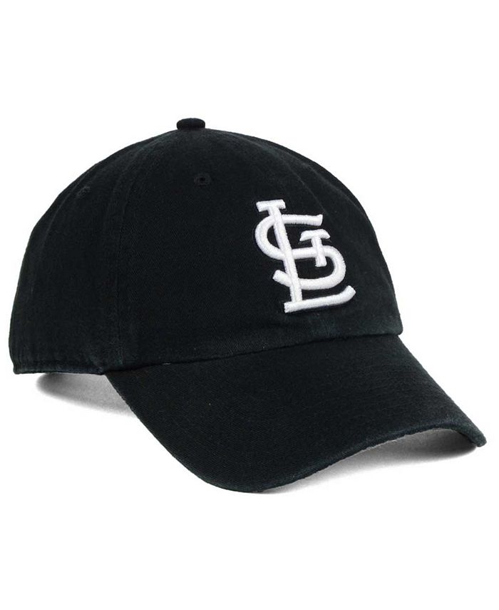 '47 Brand St. Louis Cardinals Black White Clean Up Cap - Macy's