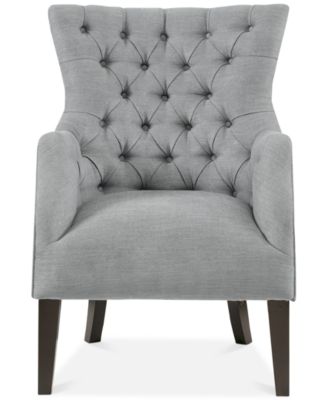 Hannah Button Tufted Wing Accent Chair