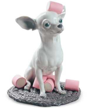 Lladrò Chihuahua With Marshmallows Dog Figurine In Multi