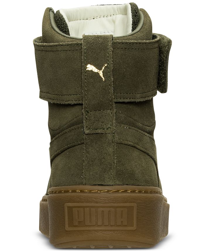 Puma Women's Suede Platform Mid OW Casual Sneakers from Finish Line - Macy's