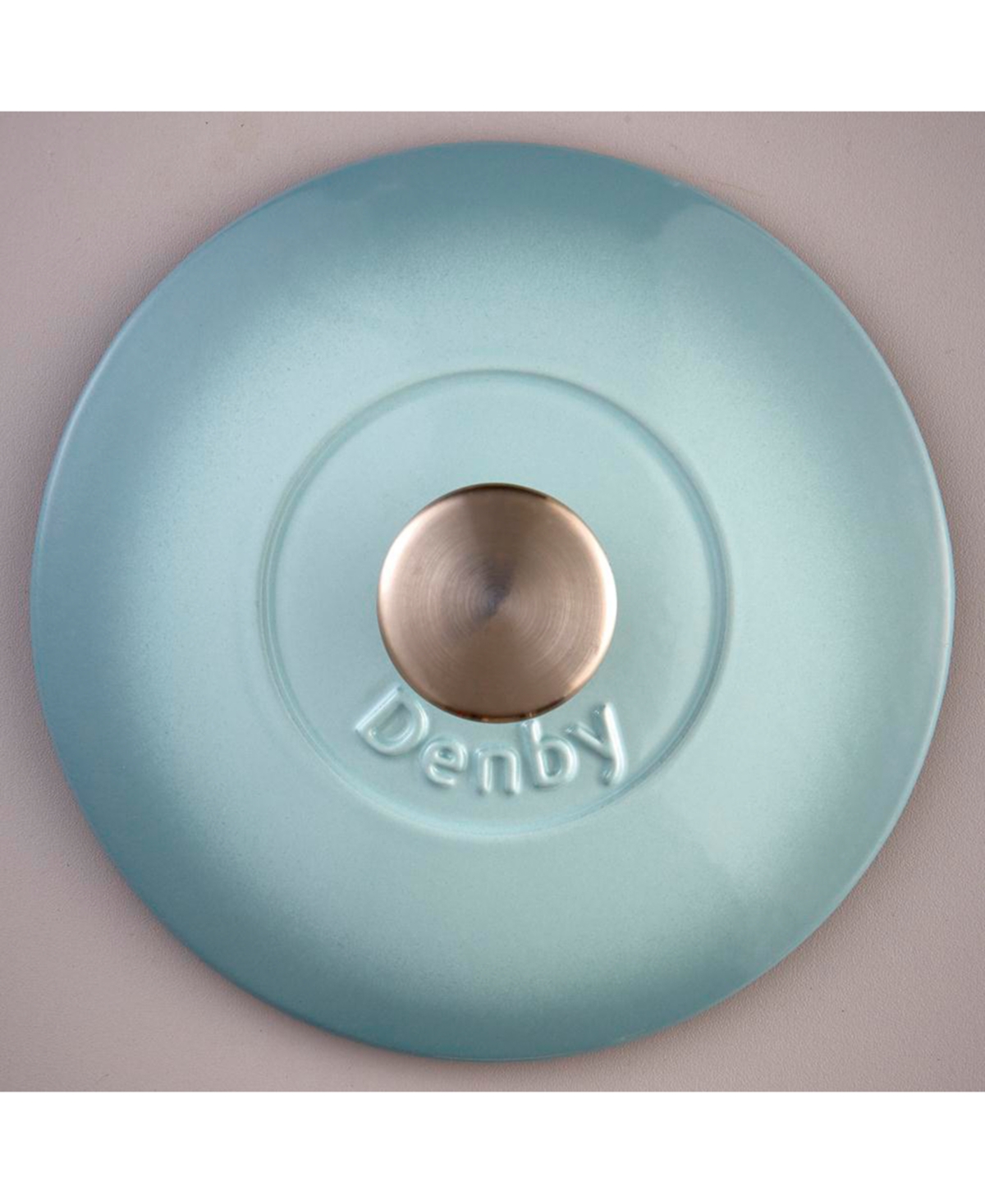 Denby Heritage Pavilion Cast Iron Qt. Shallow Covered Casserole