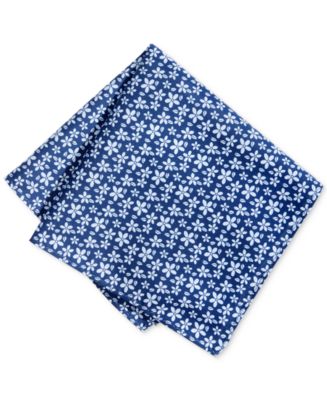 Bar Iii Mens Garside Floral Pocket Square Blue Size Regular main image 0