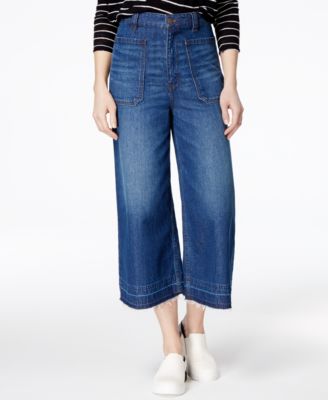 Free People - Dawn To Dusk Cropped Wide-Leg Jeans