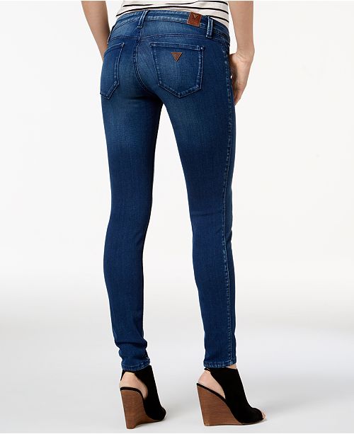 GUESS Medium Wash Low-Rise Skinny Jeans & Reviews - Jeans - Women - Macy's