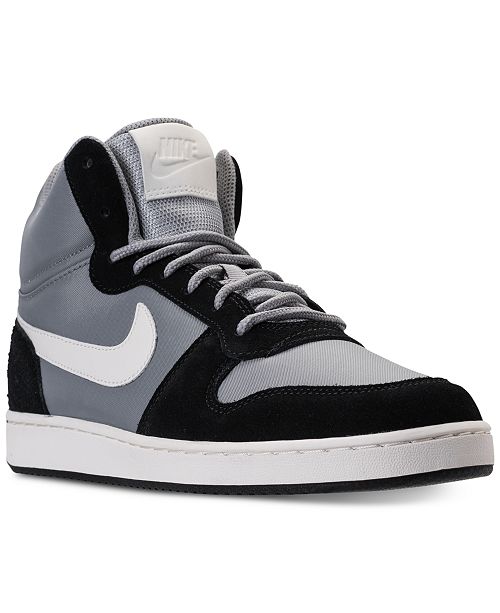 Nike Men S Court Borough Mid Premium Casual Sneakers From Finish