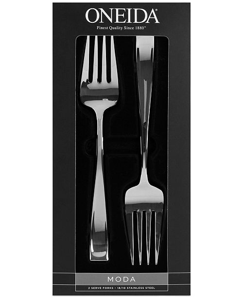 Oneida Moda 2Pc. Serving Fork Set & Reviews Flatware Dining Macy's