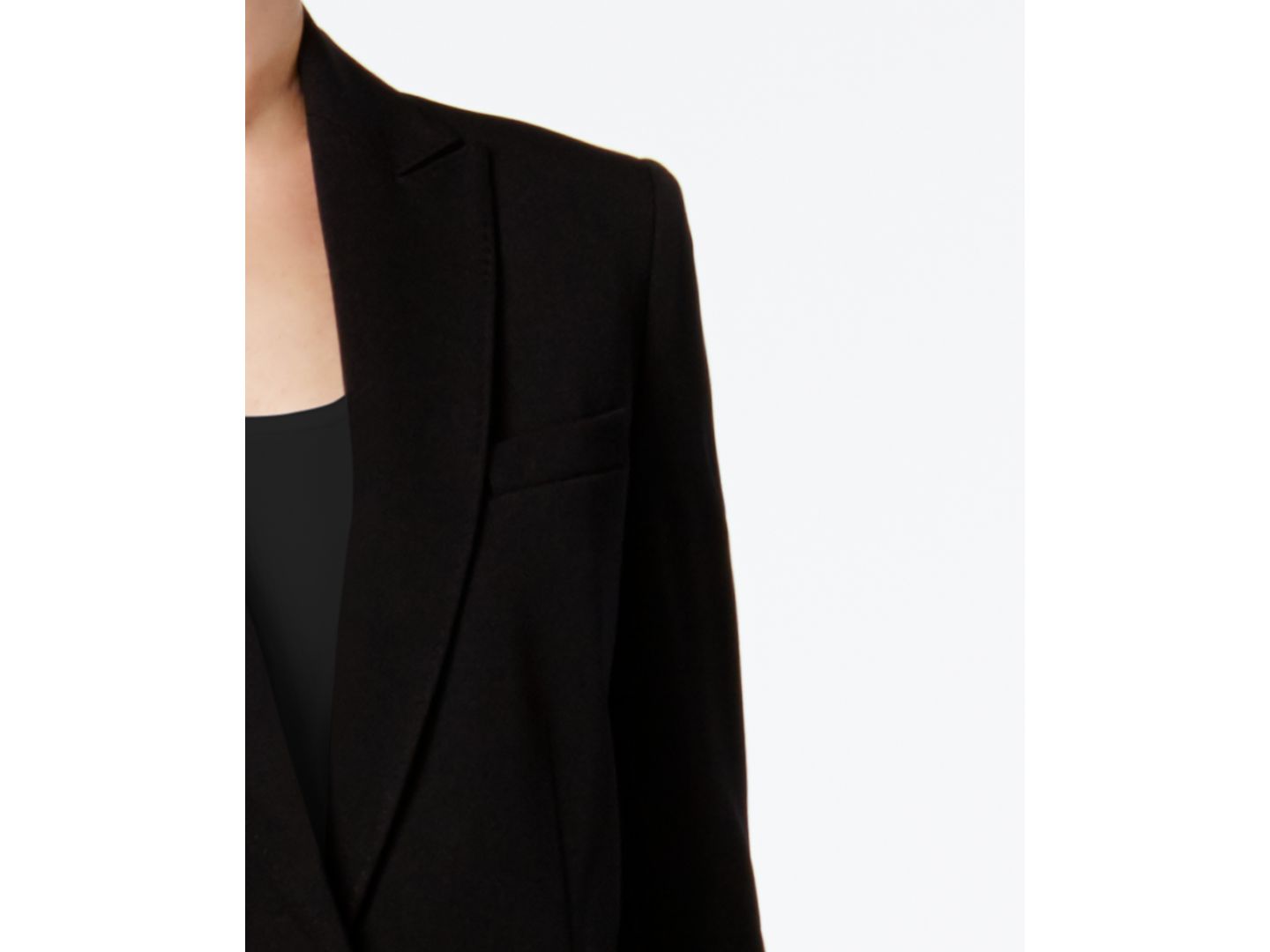 Женские юбки Anne Klein Missy Executive Collection Single-Button A-Line Skirt Suit Set, цвет: Чёрный — фото 4