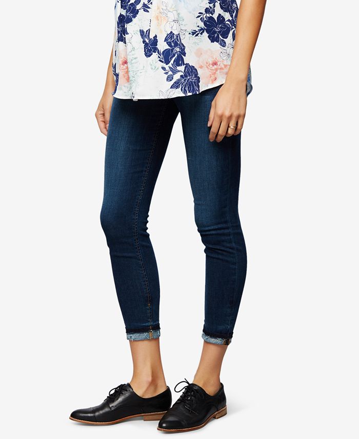 Joe's Jeans Maternity Dark Wash Cropped Skinny Jeans Macy's