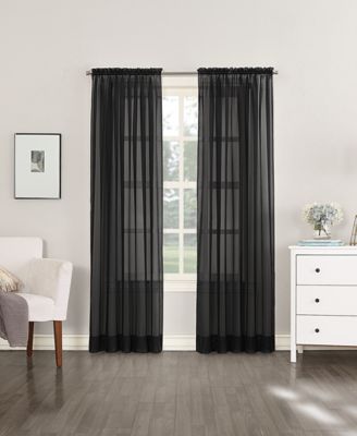 Sheer Voile Rod Pocket Top Curtain Collection