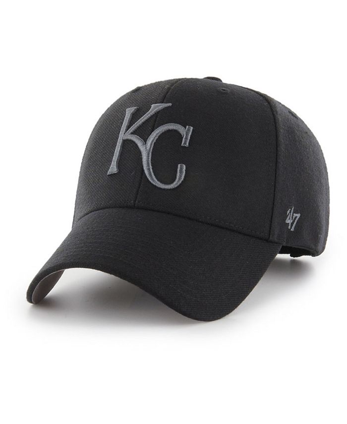 '47 Brand Kansas City Royals MVP Black and Charcoal Cap - Macy's