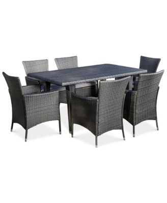 Furniture - Chiese 7-Pc. Dining Set, Quick Ship
