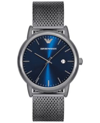 Emporio Armani Men's Luigi Stainless Steel Mesh Bracelet Watch