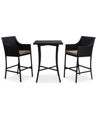 Noble House - Ballston 3-Pc. Bar Set, Quick Ship