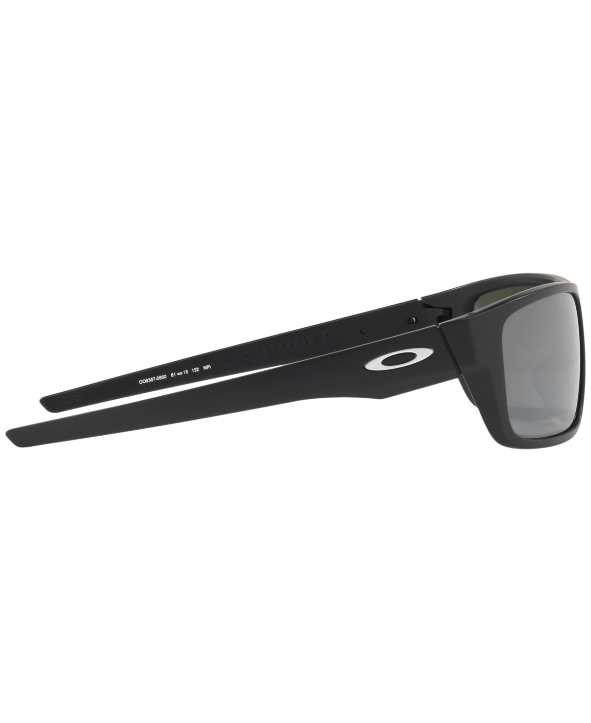 Shop Oakley Polarized Drop Point Prizm Polarized Sunglasses , Oo9367 60 In Black Matte,black Prizm Polar