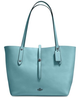 Coach pebble leather market tote best sale