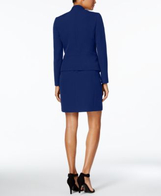 Missy Executive Collection Shawl-Collar Sleeveless Sheath Dress Suit Set, Created for Macy's