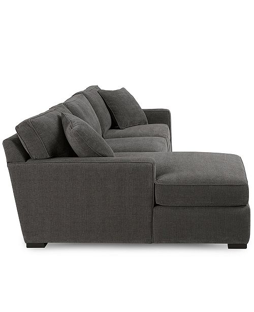 Furniture Radley 3 Piece Fabric Chaise Sectional Sofa Created For