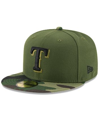 Texas Rangers New Era Memorial Day 59FIFTY Fitted Hat - Camo