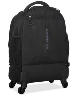 Dual Compartment 4-Wheel 17" Laptop Backpack