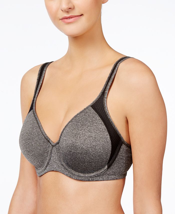 By Bali Active Extra Coverage Foam Wirefree Bra 6569_Moon Grey Heather_42C  : : Clothing, Shoes & Accessories