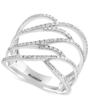 image of Pave Rose by Effy Diamond Ring in 14k Rose Gold (3/8 ct. t.w.)