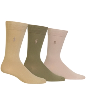 Polo Ralph Lauren Men's 3 Pack Super-Soft Dress Socks