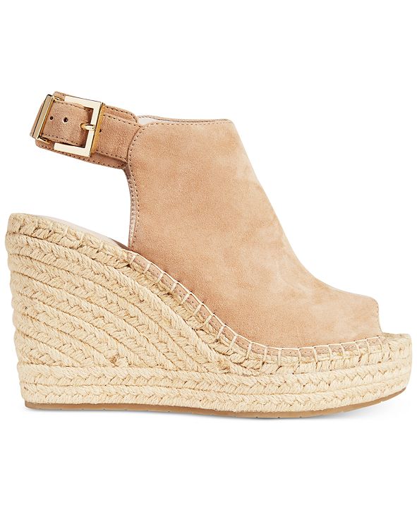 olivia peep toe wedge