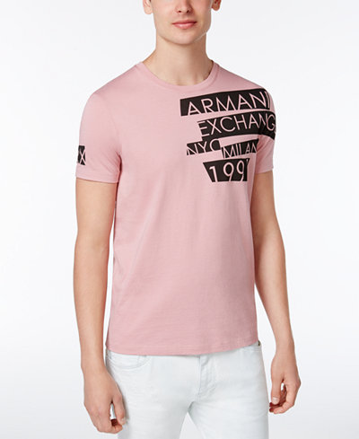 Armani Exchange Men's Slim-Fit Graphic Print T-Shirt