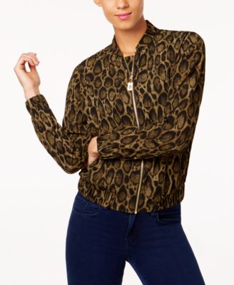 michael kors leopard print jacket