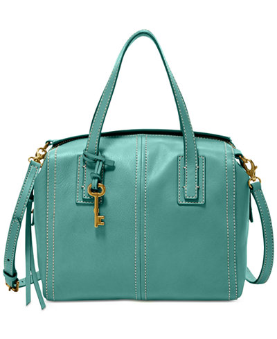 Fossil Emma Leather Satchel - Handbags & Accessories - Macy's