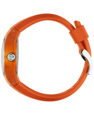 Gucci Unisex Swiss Sync Orange Striped Rubber Strap Watch  display picture 1