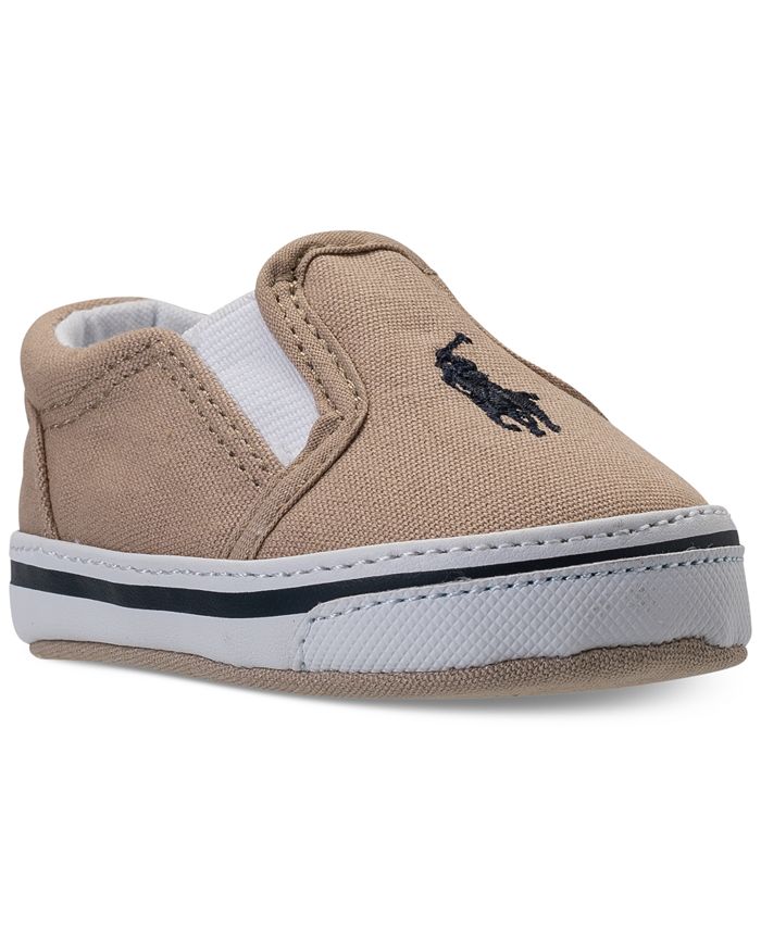 Polo Ralph Lauren Baby Boys' Balmount Layette Casual Crib Sneakers from ...